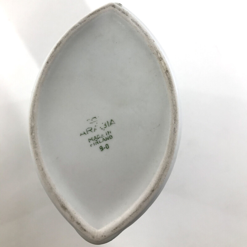 Jarrón escandinavo vintage de cerámica de arlequín de Kaarina, 1958