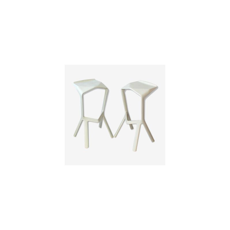 Pair of vintage Miura bar stools by Konstantin Grcic for Plank 2005s