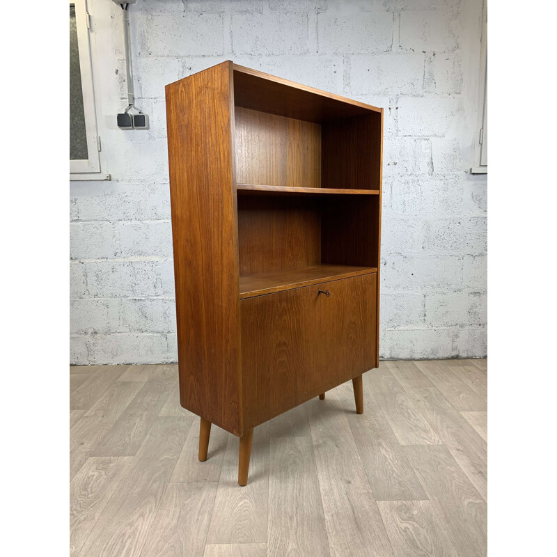 Vintage teak bookcase, Scandinavian 1960s