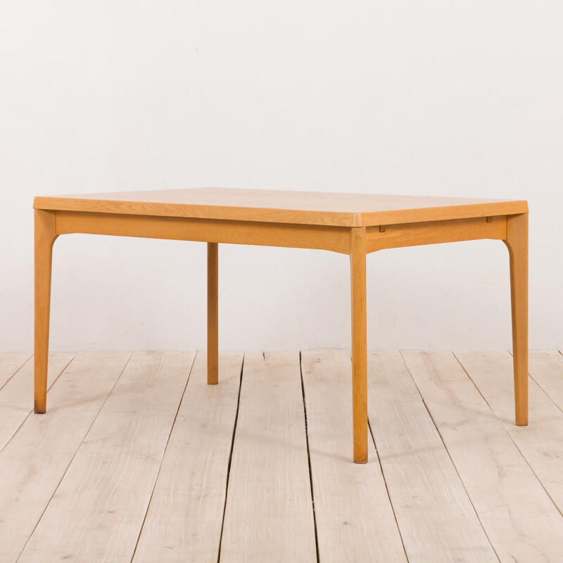 Table vintage à rallonge en chêne rectangulaire Vejle Mobelfabrik par Henning Kjaernulf, Danemark 1960