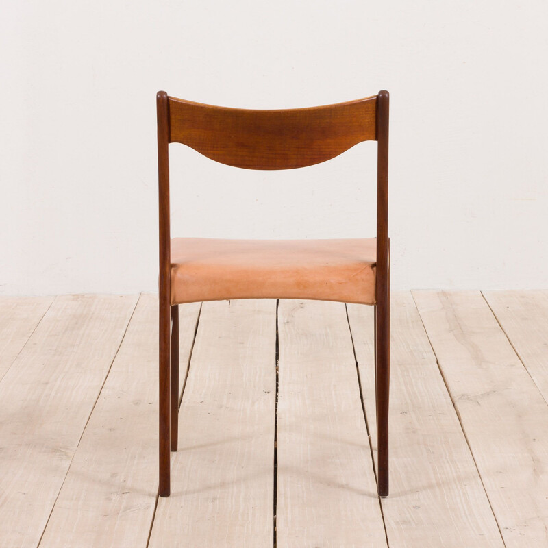 Set of 6 vintage chairs GS60 by Arne Wahl Iversen for Glyngøre Stolefabrik, Denmark 1960s