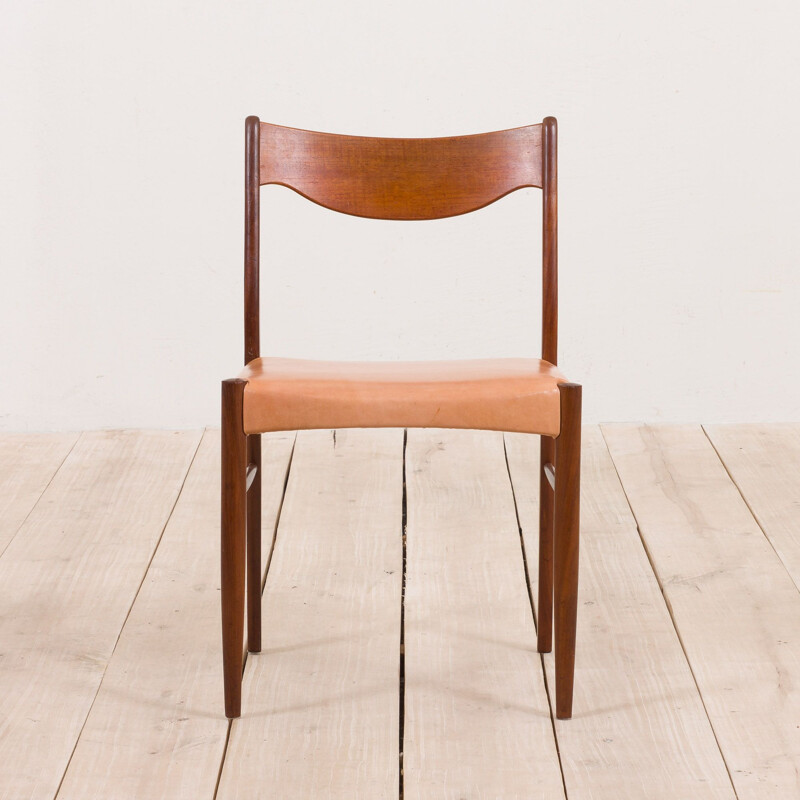 Set of 6 vintage chairs GS60 by Arne Wahl Iversen for Glyngøre Stolefabrik, Denmark 1960s