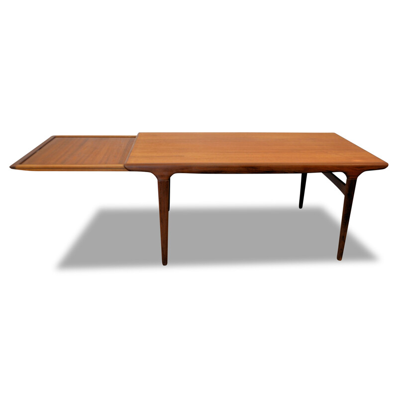 Extendable Uldum Møbelfabrik dining table in teak, Johannes ANDERSEN - 1960s