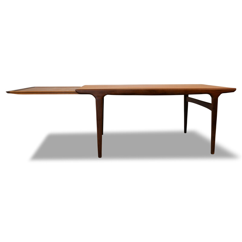 Extendable Uldum Møbelfabrik dining table in teak, Johannes ANDERSEN - 1960s