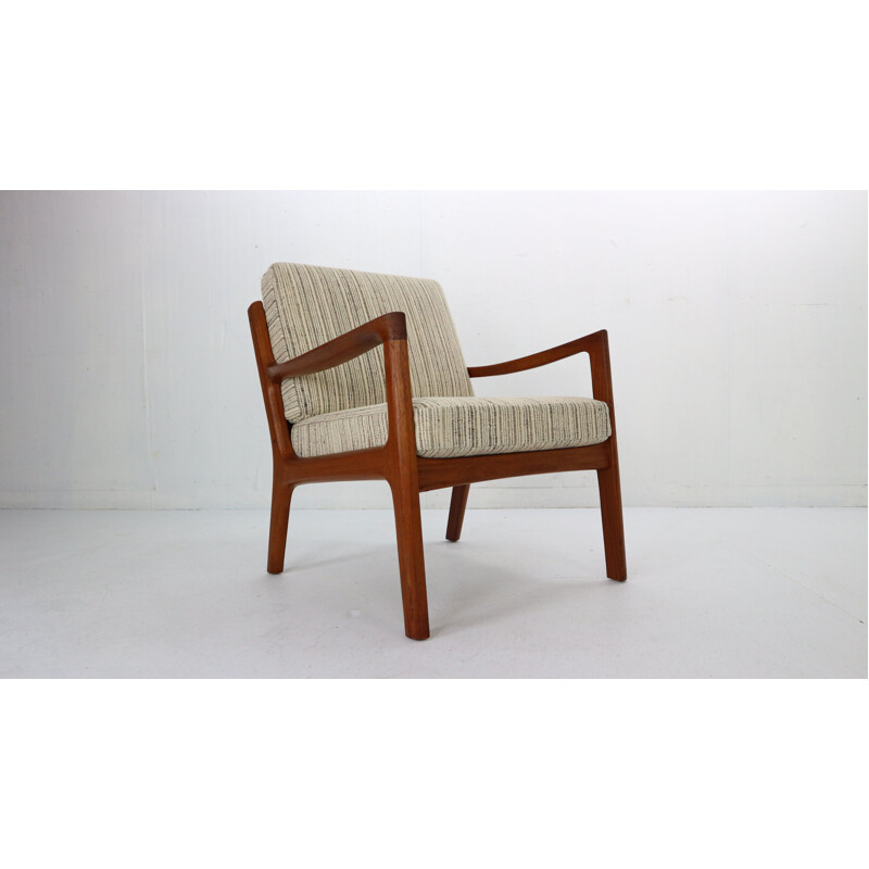 Vintage lounge chair by Ole Wanscher for France & Son, Denmark 1956s
