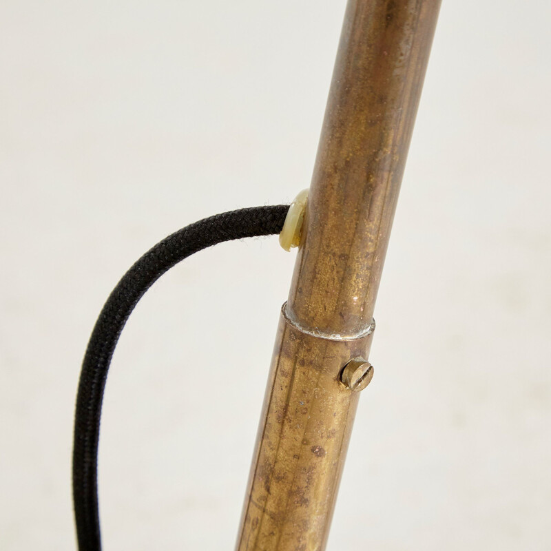 Vintage Brass Floor Lamp 1930s