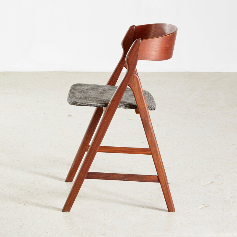 Set of 4 vintage Model 71 Teak Dining Chairs by Henning Kjærnulf for Boltings Stolefabrik, Denmark 1960s