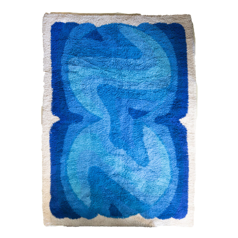 Vintage Blue Desso "Pi" Carpet
