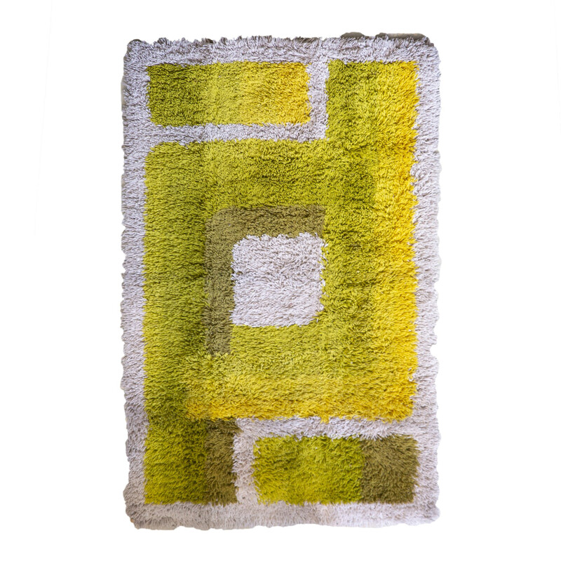 Desso Vintage-Teppich "Tetris" grün