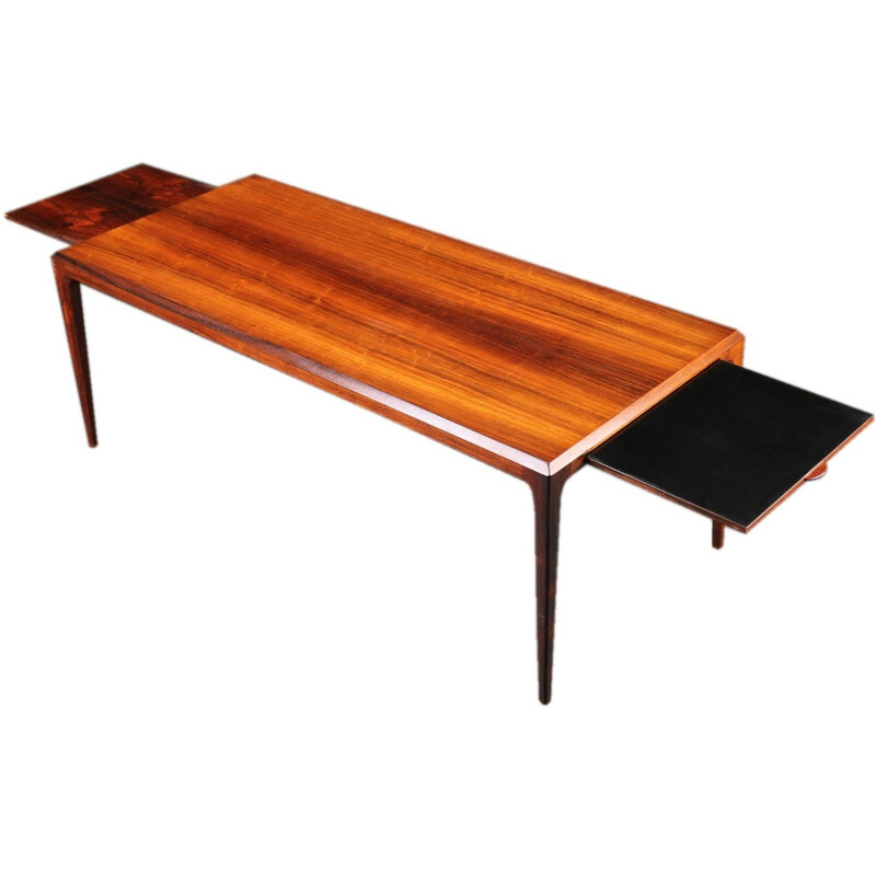 CFC Silkborg Scandinavian coffee table in rosewood, Johannes ANDERSEN - 1960s