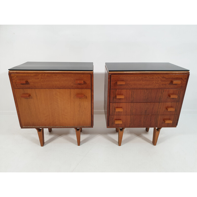 Pair of vintage Nightstands by Frantisek Mezulanik, Scandinavian 1970s