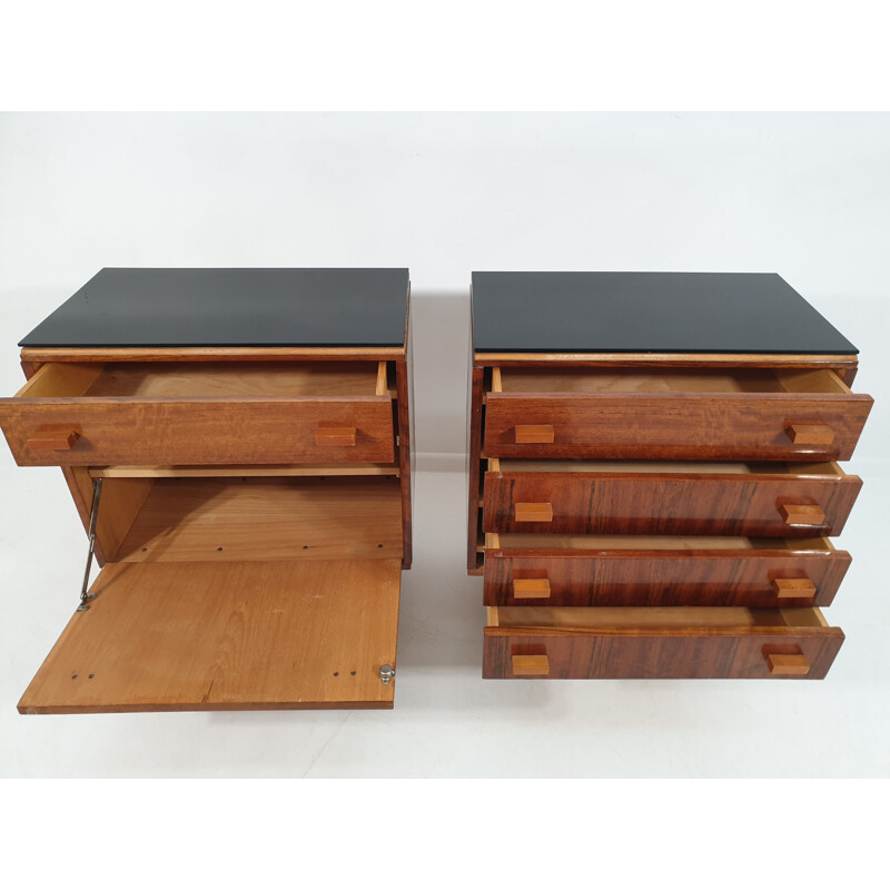 Pair of vintage Nightstands by Frantisek Mezulanik, Scandinavian 1970s