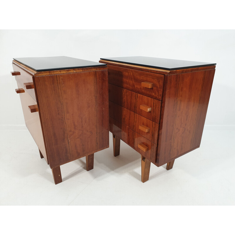 Pair of vintage Nightstands by Frantisek Mezulanik, Scandinavian 1970s