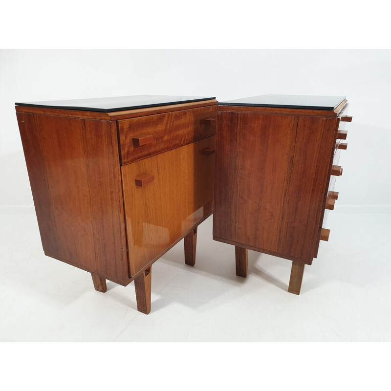 Pair of vintage Nightstands by Frantisek Mezulanik, Scandinavian 1970s