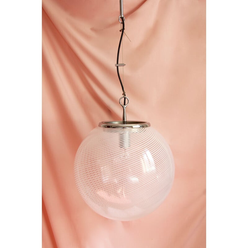 Suspension vintage Globe par Venini, Italie 1960