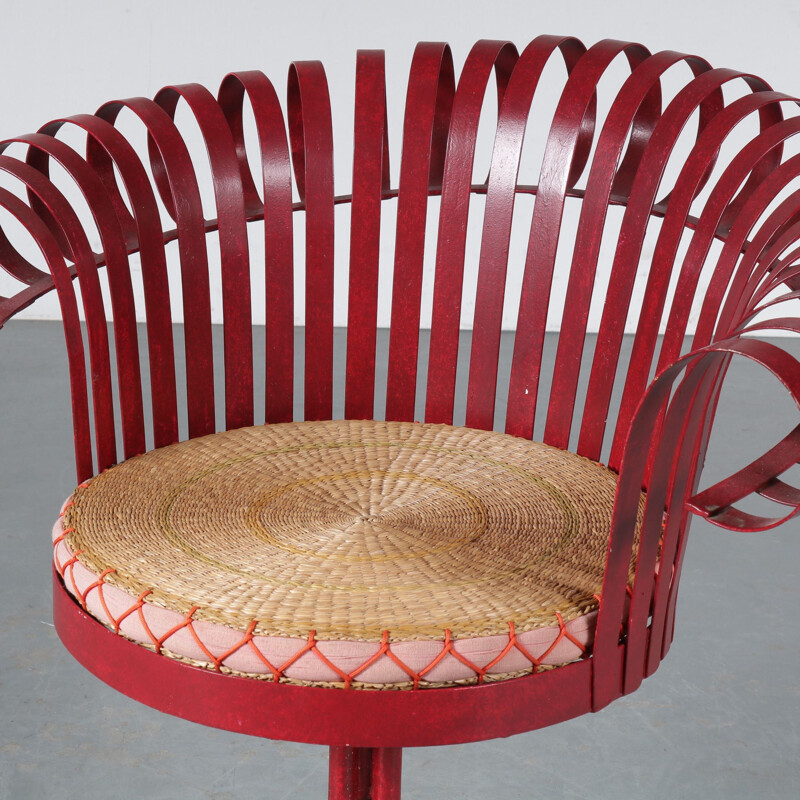 Vintage Swivel garden chair by Russel Wood Art, USA 1960s