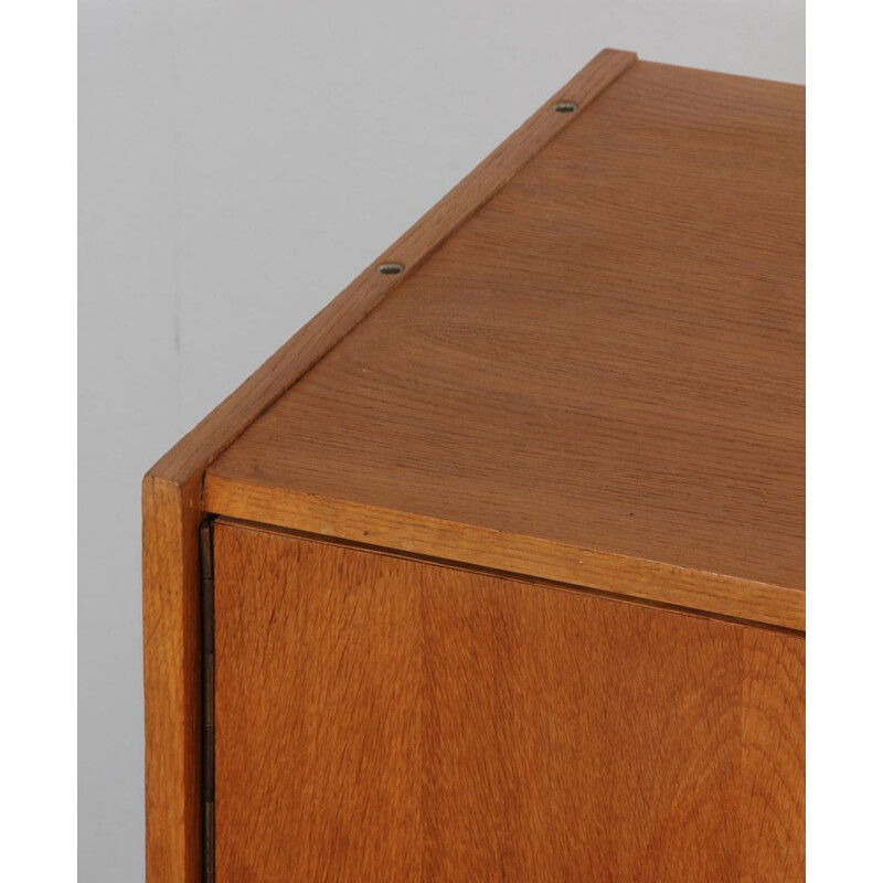 Vintage oak sideboard model U-460 by Jiri Jiroutek, Czech 1960s