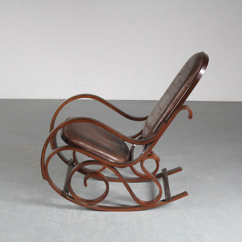 Vintage Rocking chair by Luigi Crassevig, Italy 1970s