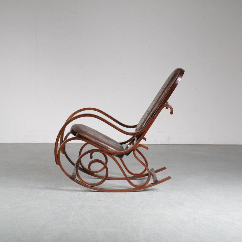 Vintage Rocking chair by Luigi Crassevig, Italy 1970s