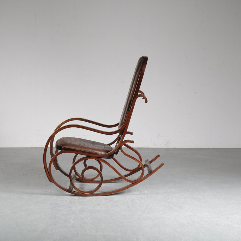 Vintage Rocking chair by Luigi Crassevig, Italy 1970s