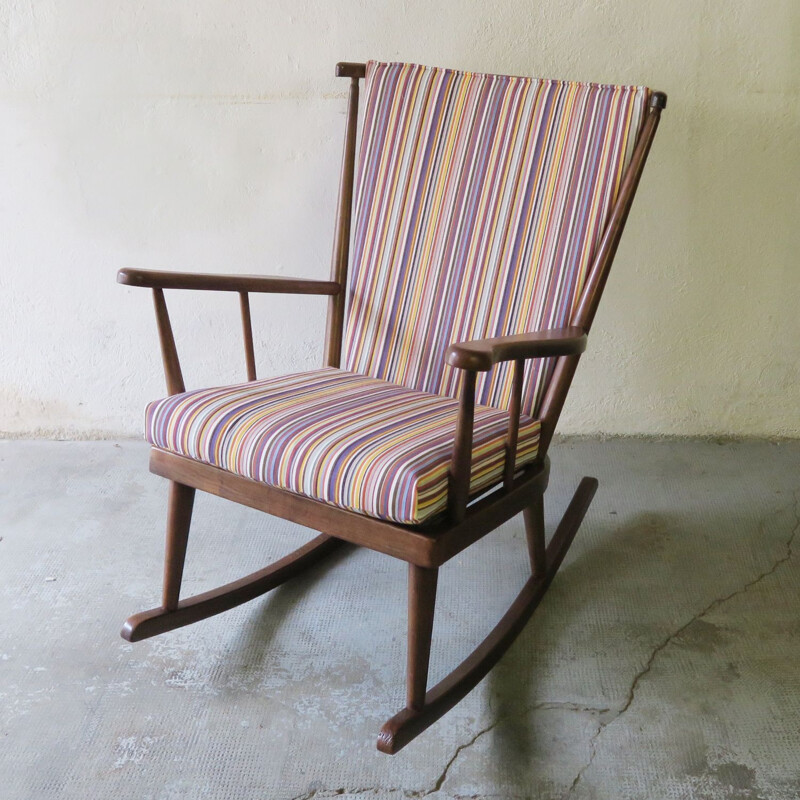 Vintage Rocking-chair Baumann 1950s