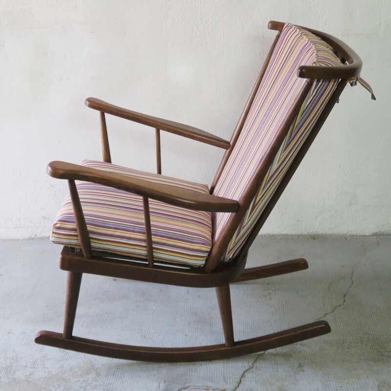 Vintage Rocking-chair Baumann 1950s
