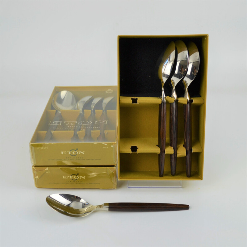 Vintage 60 place setting model "Eton" de Henning Norgaard para Raadvat, 1960