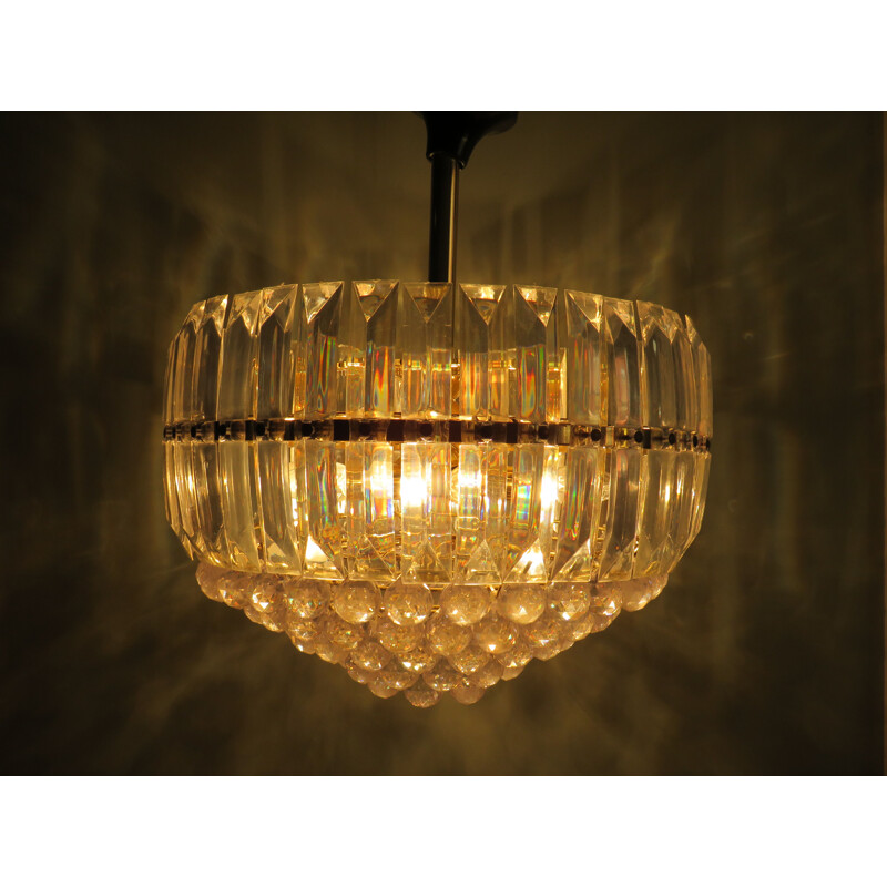 Lampadario vintage Hollywood Regency 1978