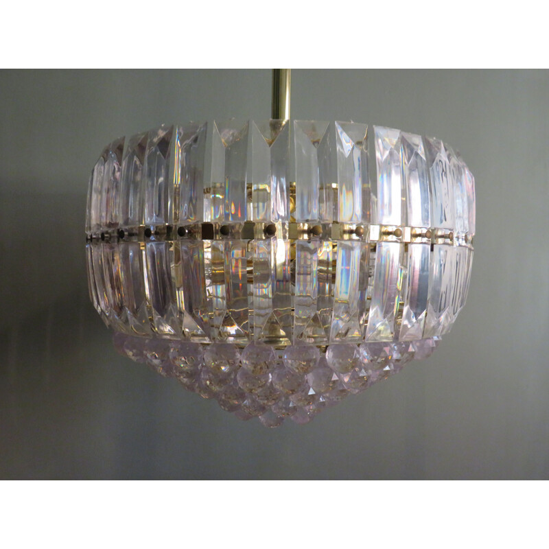 Lampadario vintage Hollywood Regency 1978