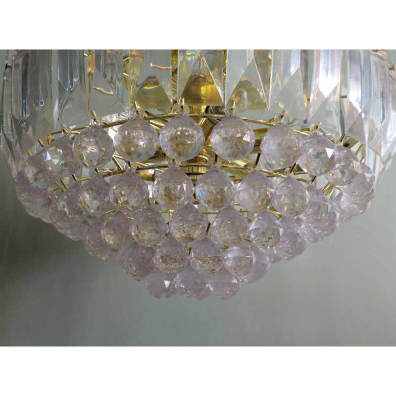 Lampadario vintage Hollywood Regency 1978