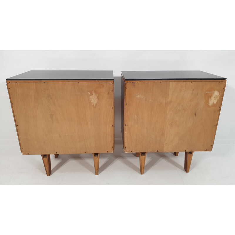 Pair of vintage Nightstands by Frantisek Mezulanik, Scandinavian 1970s