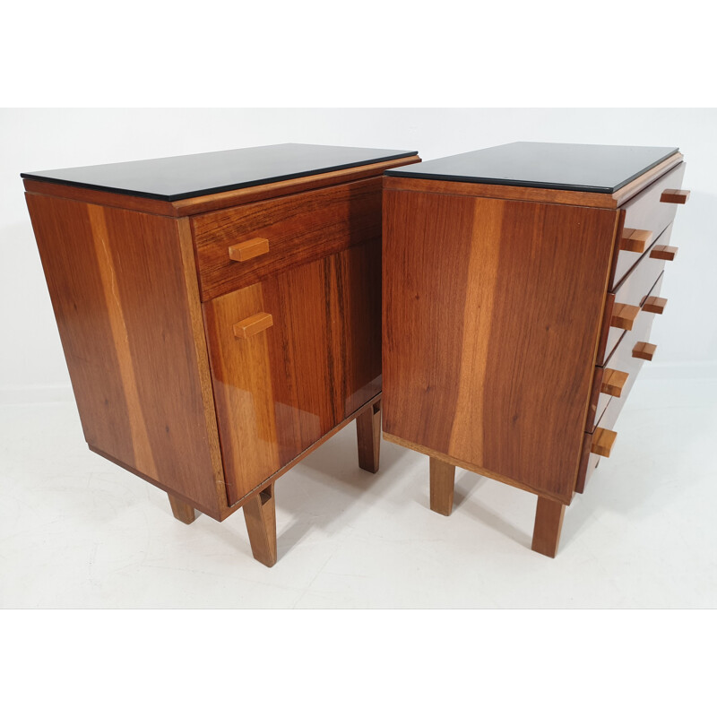 Pair of vintage Nightstands by Frantisek Mezulanik, Scandinavian 1970s