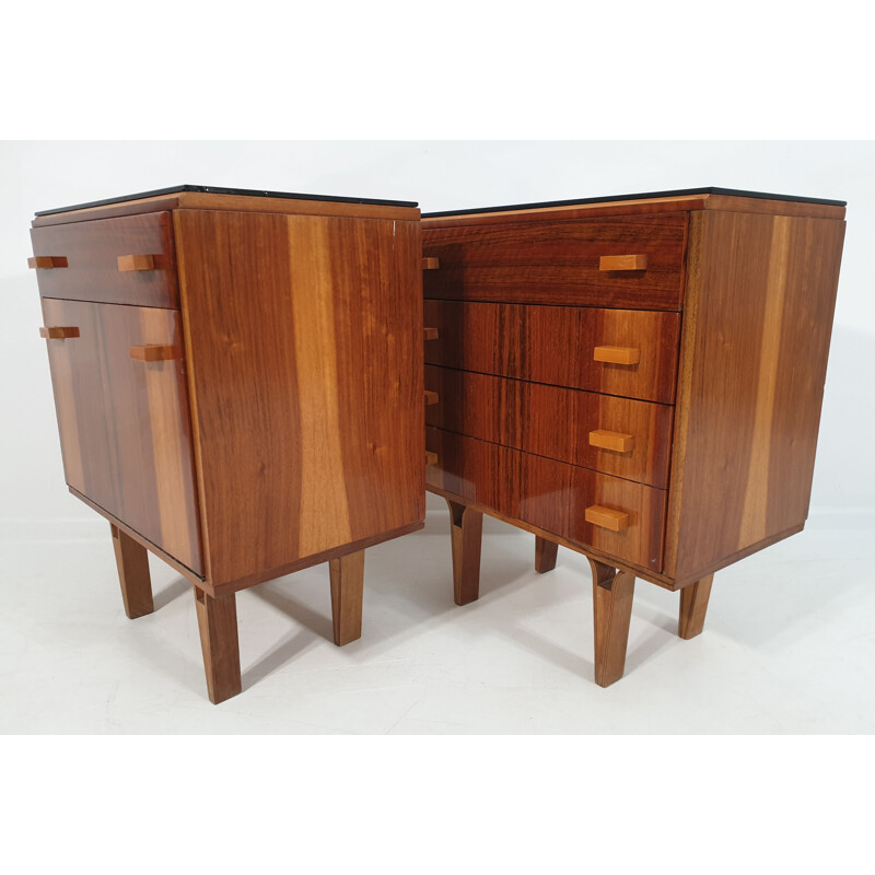 Pair of vintage Nightstands by Frantisek Mezulanik, Scandinavian 1970s