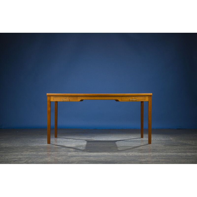 Vintage Teak Desk by Ole Wanscher for A.J. Iversen