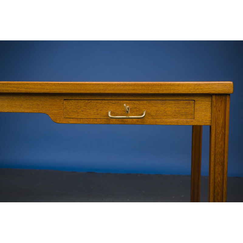 Vintage Teak Desk by Ole Wanscher for A.J. Iversen