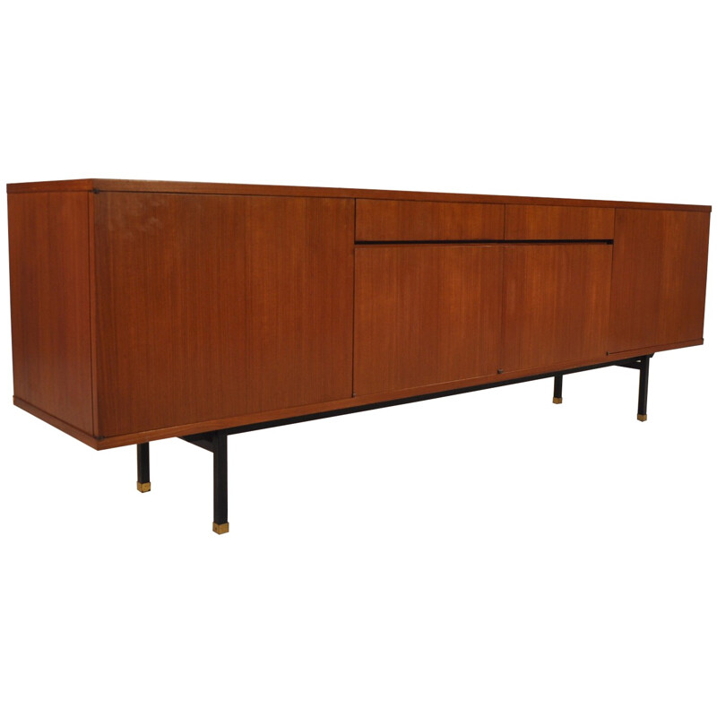 Sideboard in teak, Paul Geoffroy - 1960s