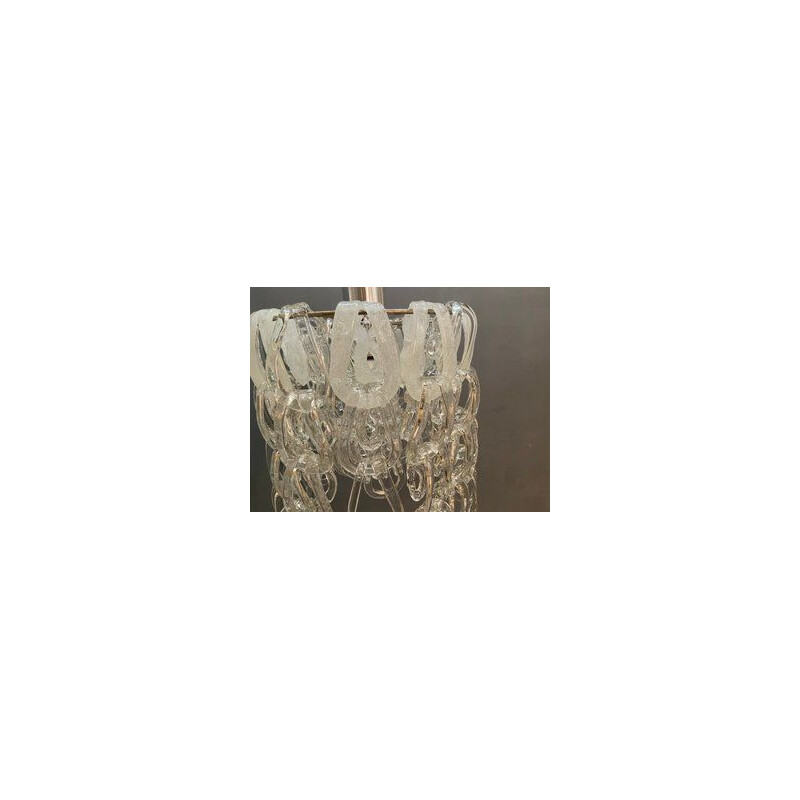 Lámpara Giogali vintage de cristal de Murano de Angelo Mangiarotti para Vistosi