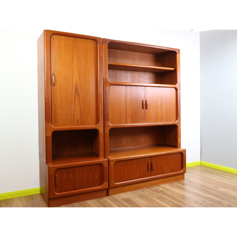 Pair of vintage Teak Dyrlund Wall Units, Danish