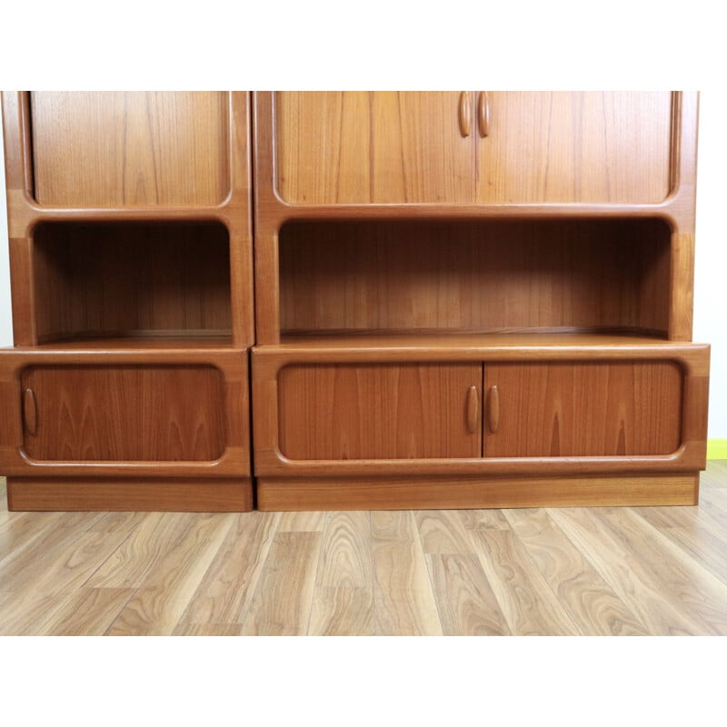 Pair of vintage Teak Dyrlund Wall Units, Danish