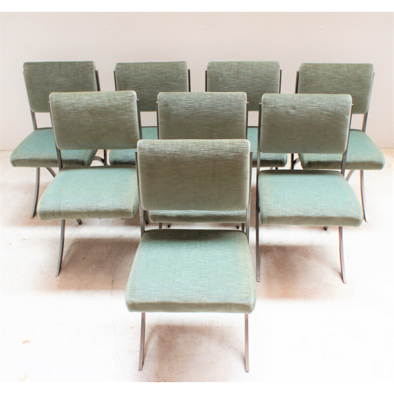 Lot de 8 chaises vintage de Paul Legeard