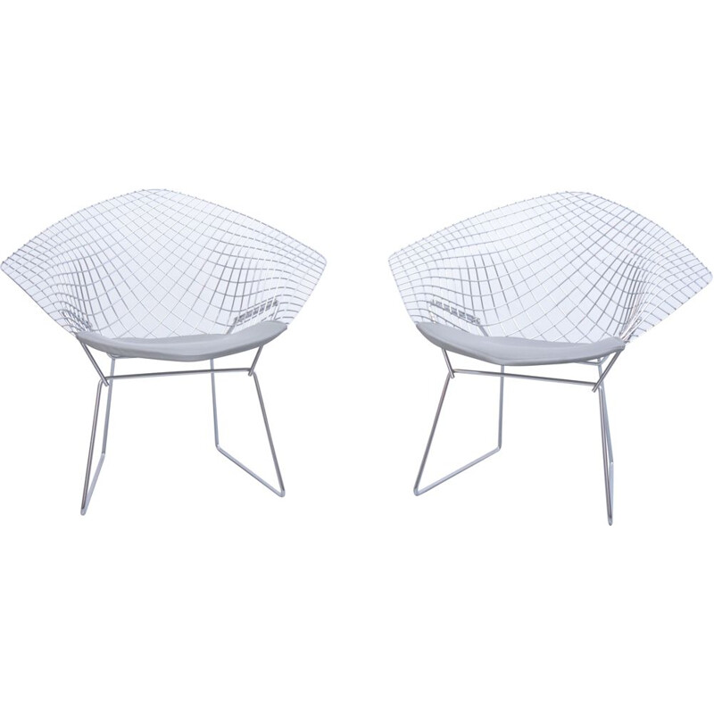 Fauteuil vintage Diamond de Harry Bertoia pour Knoll International