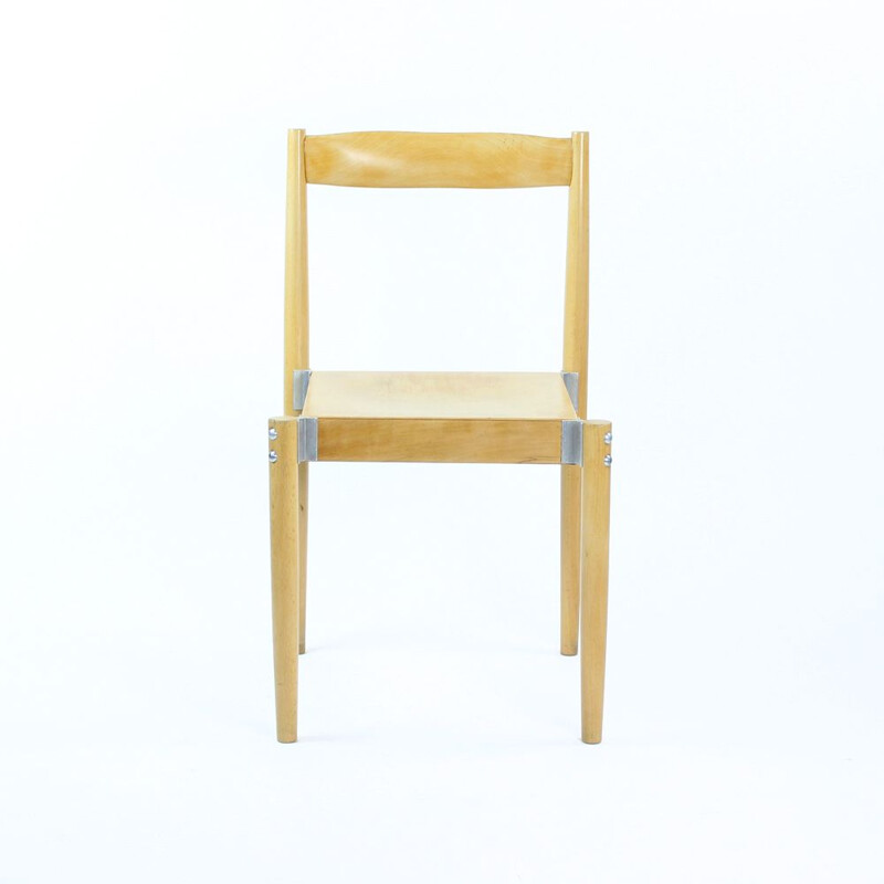 Vintage chair in wood by Miroslav Navratil, Czechoslovakia 1960s