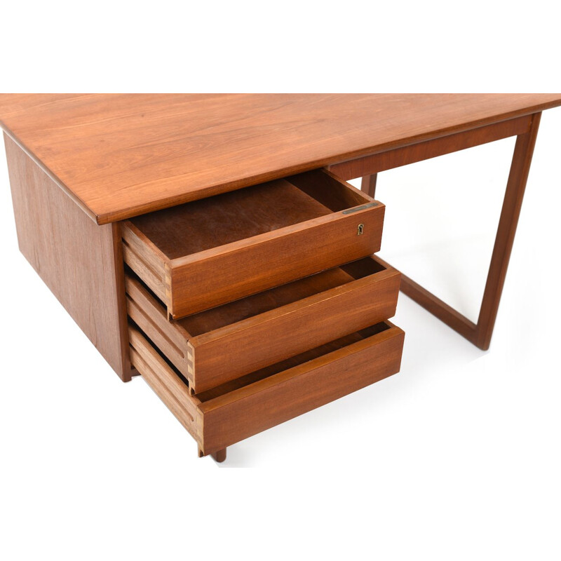 Vintage Freestanding-Desk in Teak, Denmark 1960s