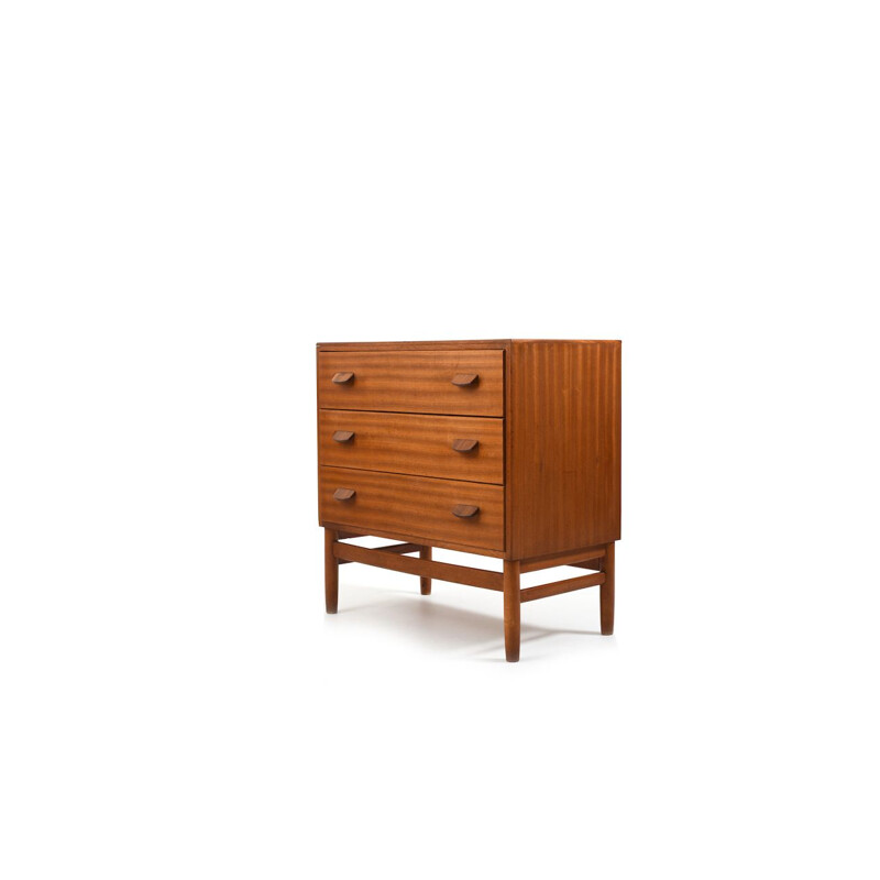 Vintage Teak Oak Chest by Poul M.Volther for FDB, Danish 1950s