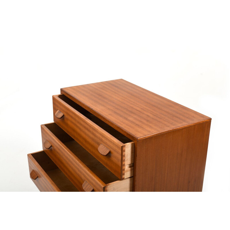 Vintage Teak Oak Chest by Poul M.Volther for FDB, Danish 1950s