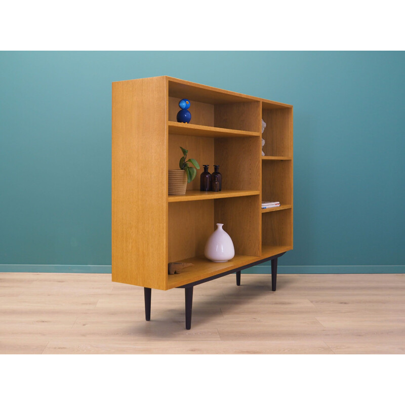 Vintage Ash bookcase by Hans J. Wegner & Ry Mobelfabrik, Danish 1970s