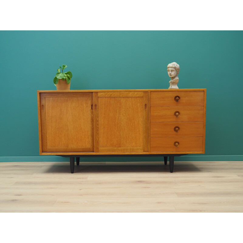 Vintage ash Sideboard by Hans J. Wegner & Ry Mobelfabrik, Danish 1970s