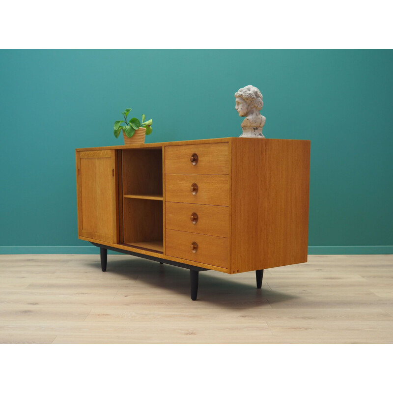 Vintage ash Sideboard by Hans J. Wegner & Ry Mobelfabrik, Danish 1970s