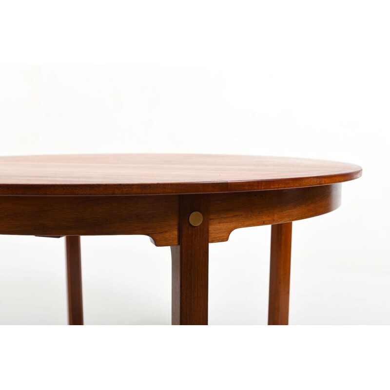 Grande table vintage Borge Mogensen en teck Oresund 1960