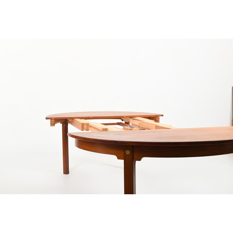 Grande table vintage Borge Mogensen en teck Oresund 1960